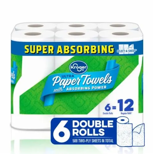 Kroger® Ultra Absorbing Power Paper Towels Double Rolls