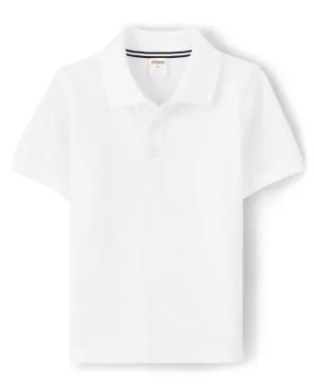 Polo para niños con resistencia a las manchas - Uniforme - white
