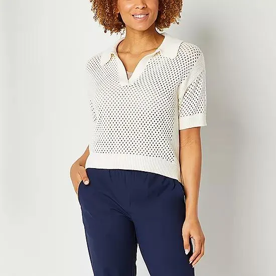 Stylus Womens Short Sleeve Polo Shirt