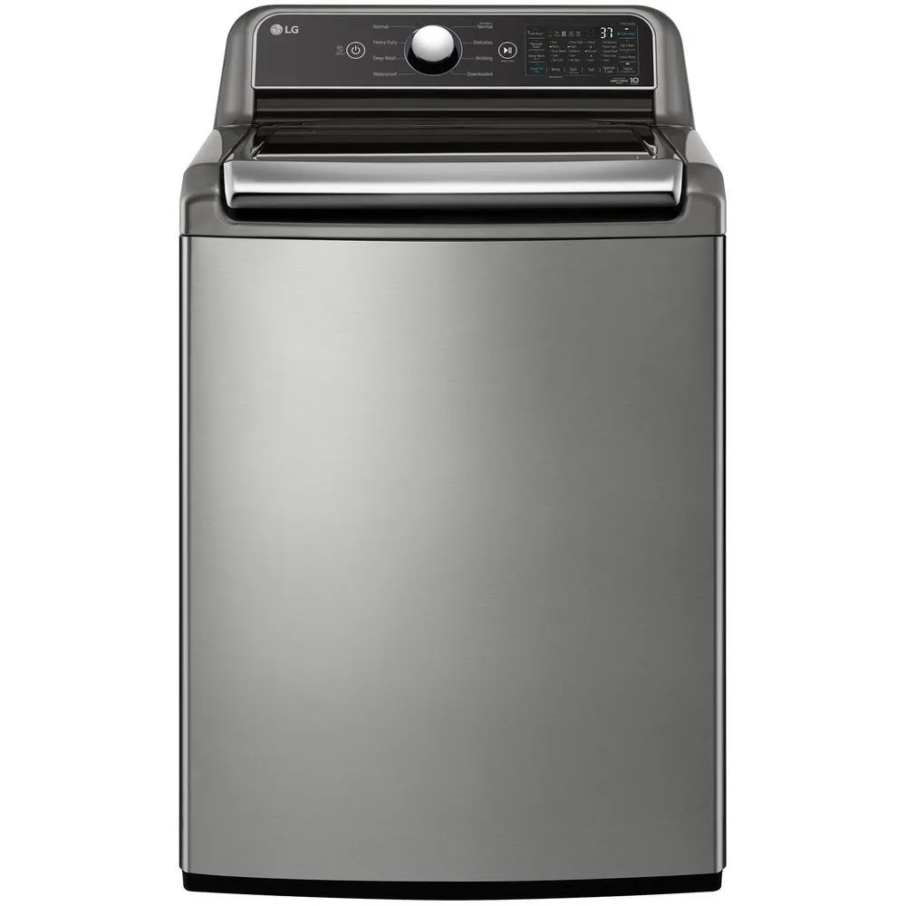 LG WT7405CV 5.3 cu. ft. Mega Capacity Top Load Washer w/ 4-Way™ Agitator & TurboWash3D™ – Graphite Steel