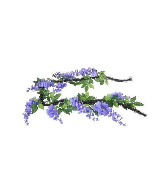 72" Spring Purple Wisteria Garland by Bloom Room