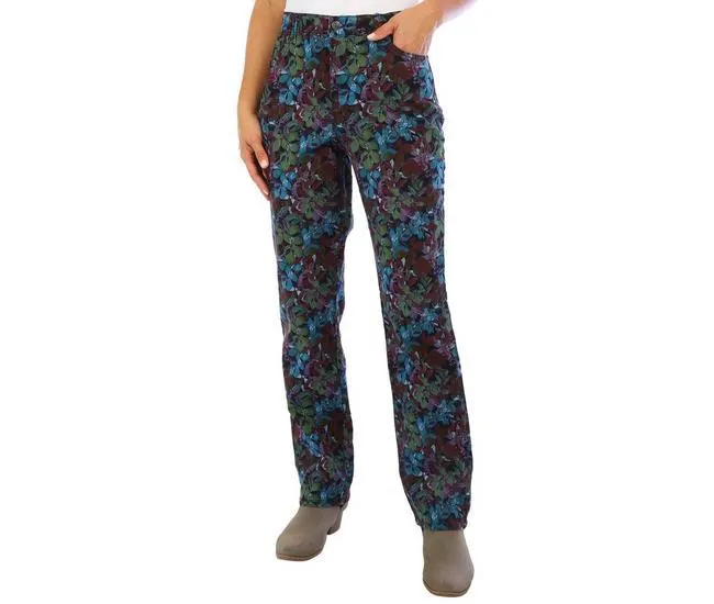 Womens Amanda Autumn Leaves Average Denim Pants