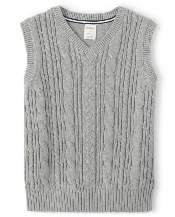 Chaleco de punto de cable para niños - Uniforme - h/t smoke
