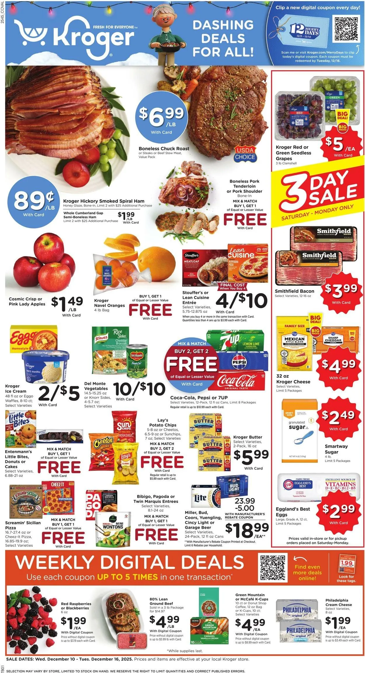 Catálogo de Kroger Current weekly ad 10 de diciembre al 16 de diciembre 2025 - Página 1