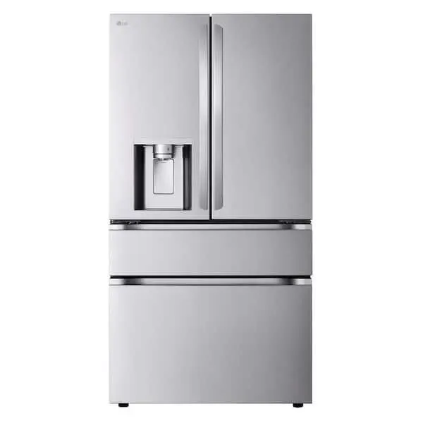 26 cu. ft. SMART Counter Depth MAX French Door Refrigerator with Full Convert Drawer in PrintProof Stainless