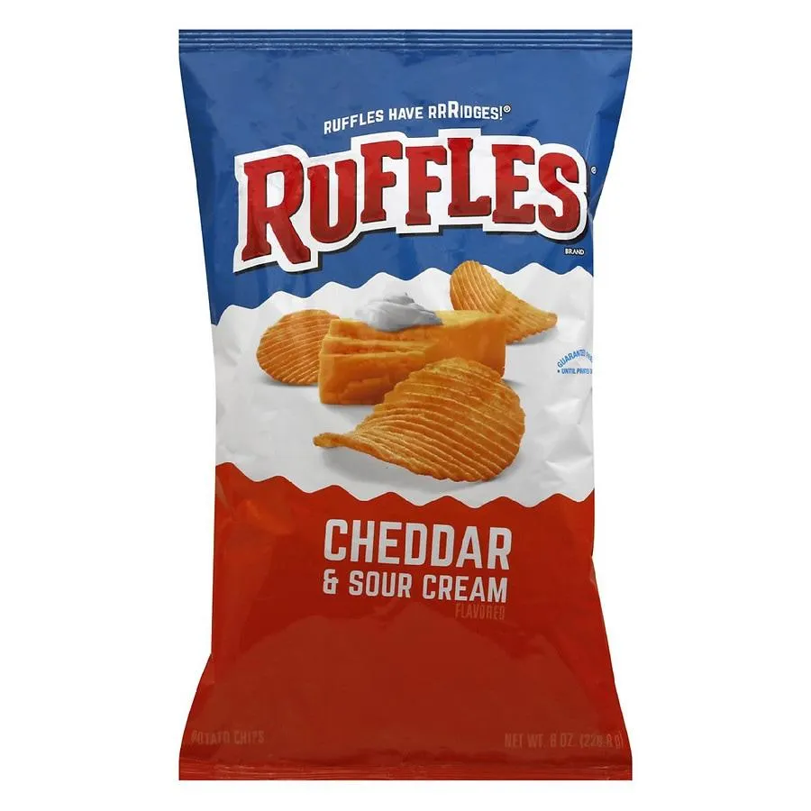 Ruffles Cheddar Sour Cream Cheddar Sour Cream, 8.0 oz