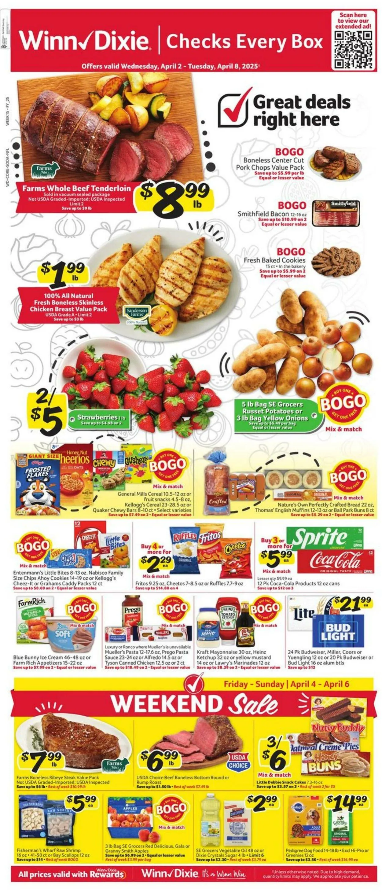 Catálogo de Winn Dixie Current weekly ad 2 de abril al 8 de abril 2025 - Página 1