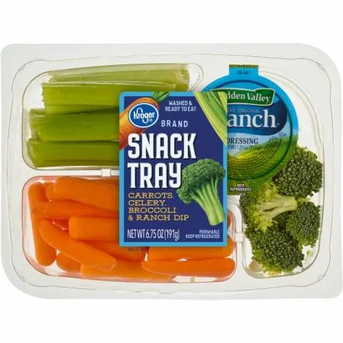 Kroger® Carrots Celery Broccoli & Ranch Dip Snack Tray