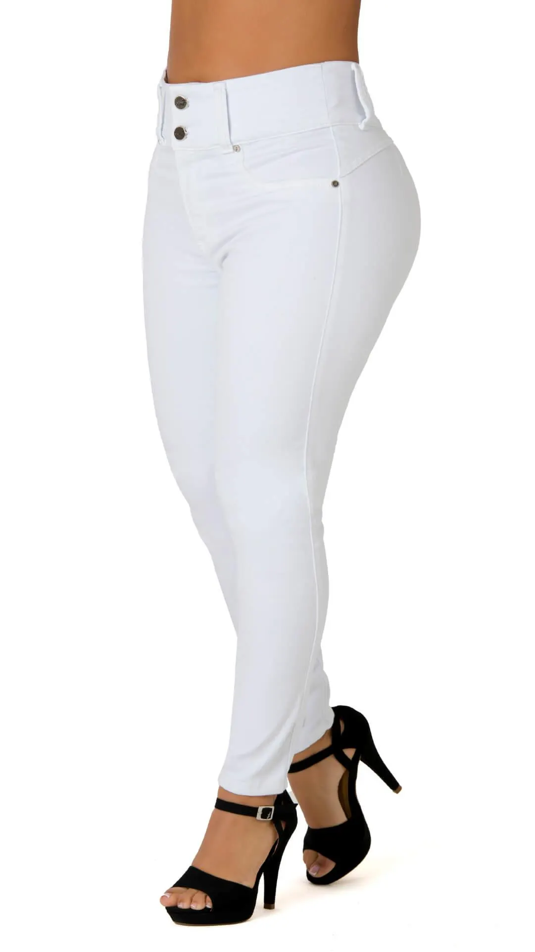 Isaura Jeans Skinny Levanta Cola Tiro Alto 40095P-N