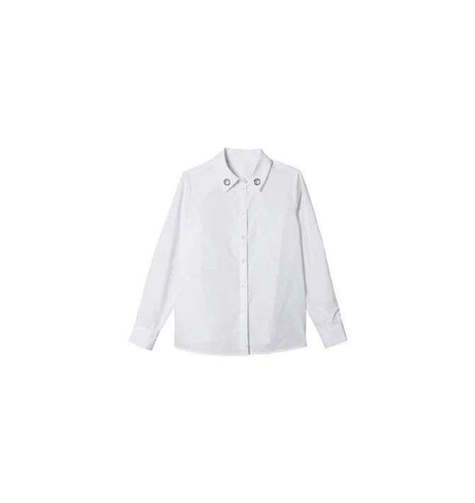 Grommet Collar Shirt