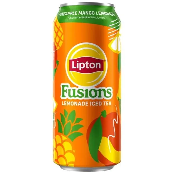 Lipton Fusions Iced Tea Pineapple Mango Lemonade 16 fl oz Can