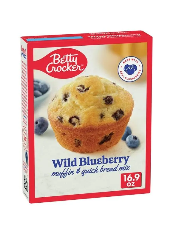 Betty Crocker Wild Blueberry Muffin and Quick Bread Mix, 16.9 oz.