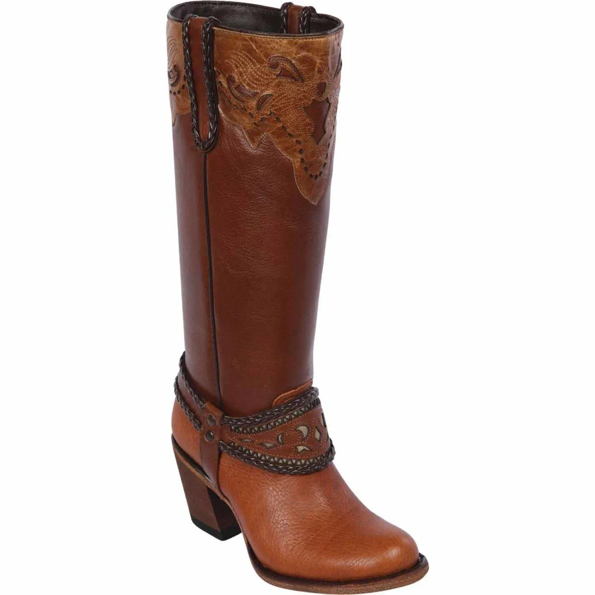 Botas de Cuero para Mujer en Horma Oval Q392751