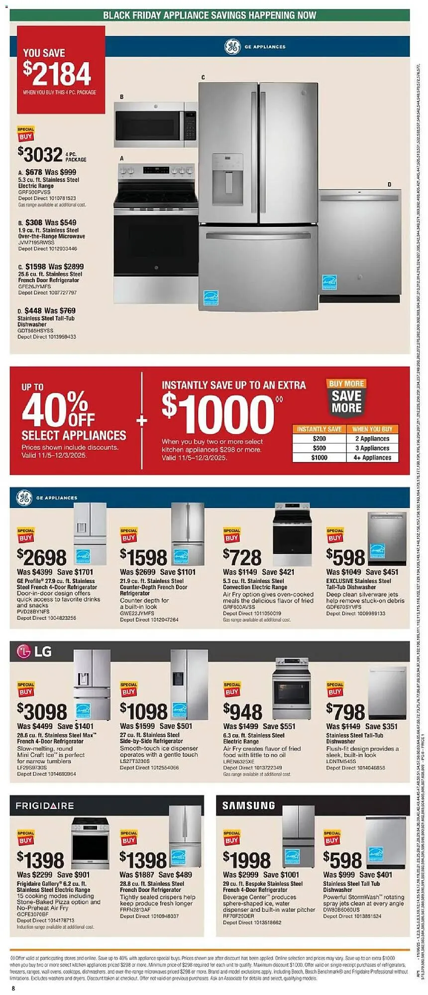 Weekly ad The Home Depot flyer from November 6 to November 26 2025 - Page 8