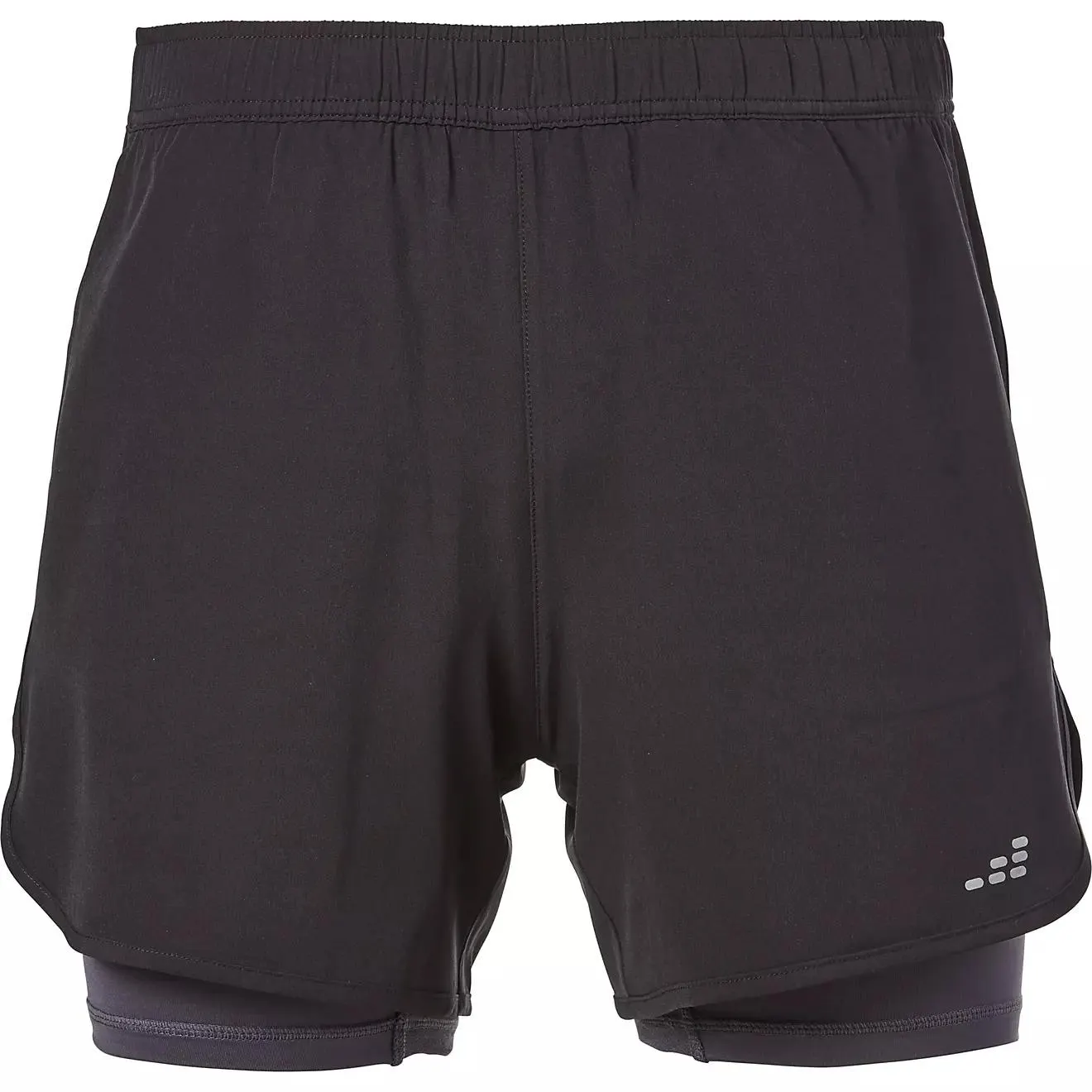 BCG Men's Dash 2-in-1 Running Solid Shorts 5 in