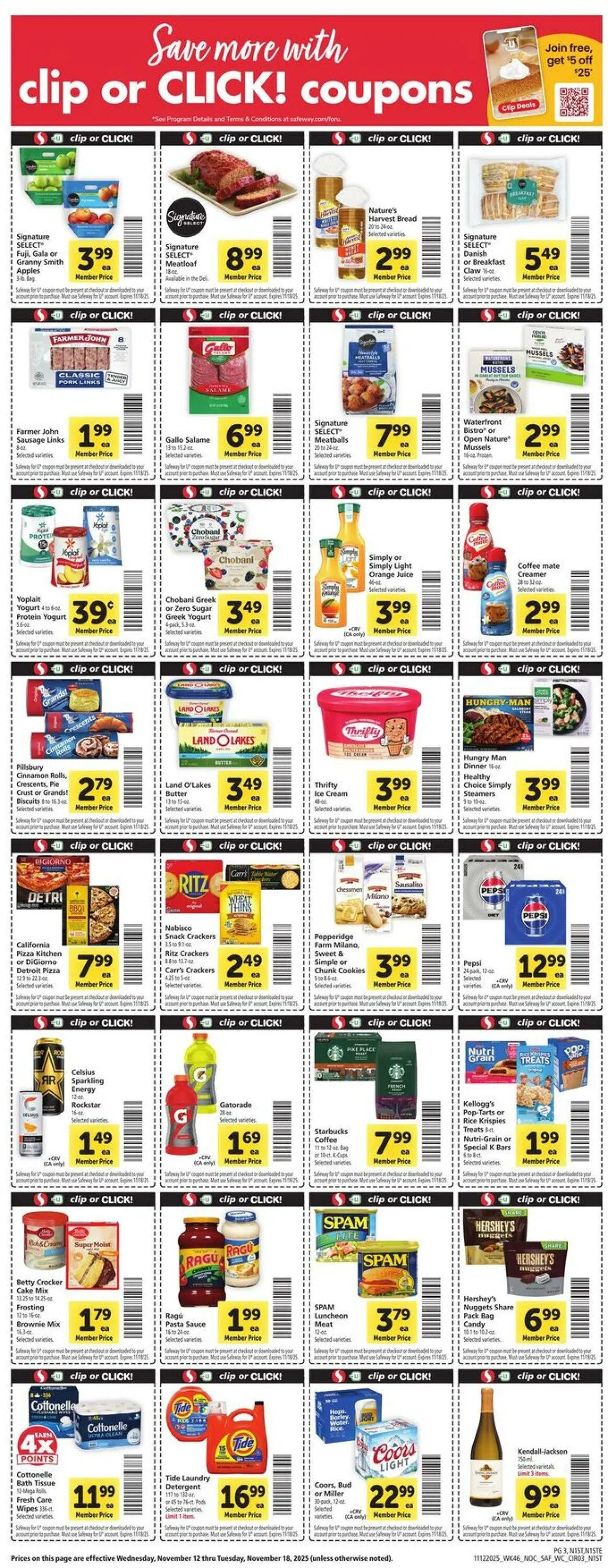 Weekly ad Safeway Current weekly ad from November 12 to November 18 2025 - Page 3