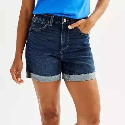 Women's Sonoma Goods For Life® Premium Roll Cuff Jean Shorts