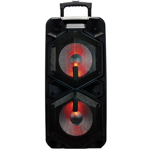 2x10'' Portable Bluetooth Speaker With True Wireless Technology - Black