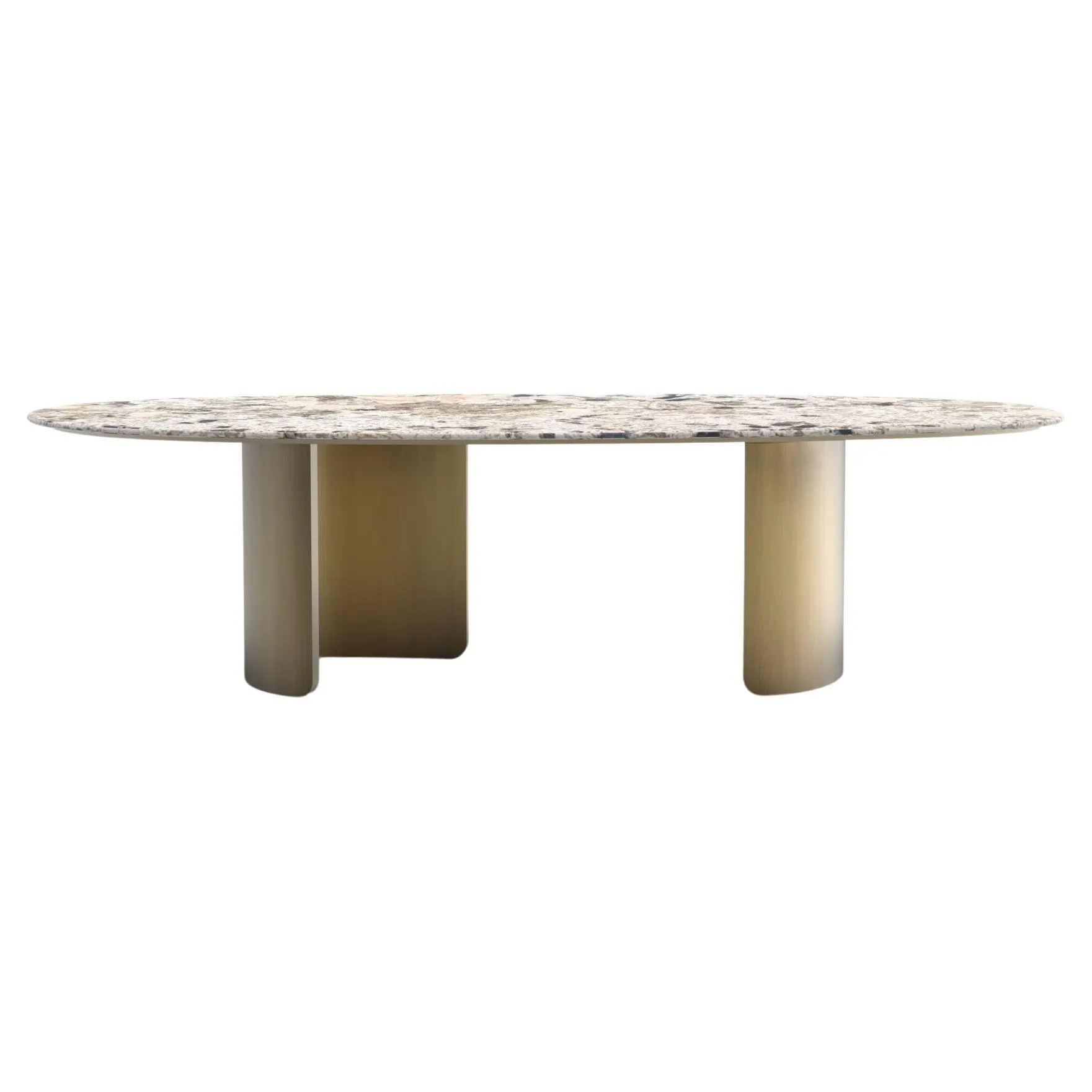 Mesa de comedor moderna Armona, Patagonia Stone, hecha a mano en Portugal por Greenapple