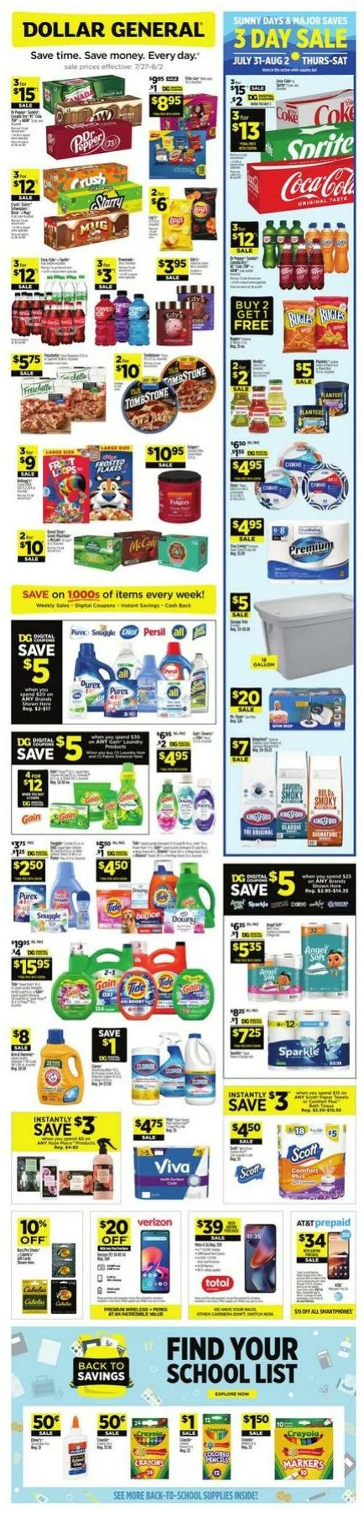 Catálogo de Dollar General Current weekly ad 27 de julio al 2 de agosto 2025 - Página 1