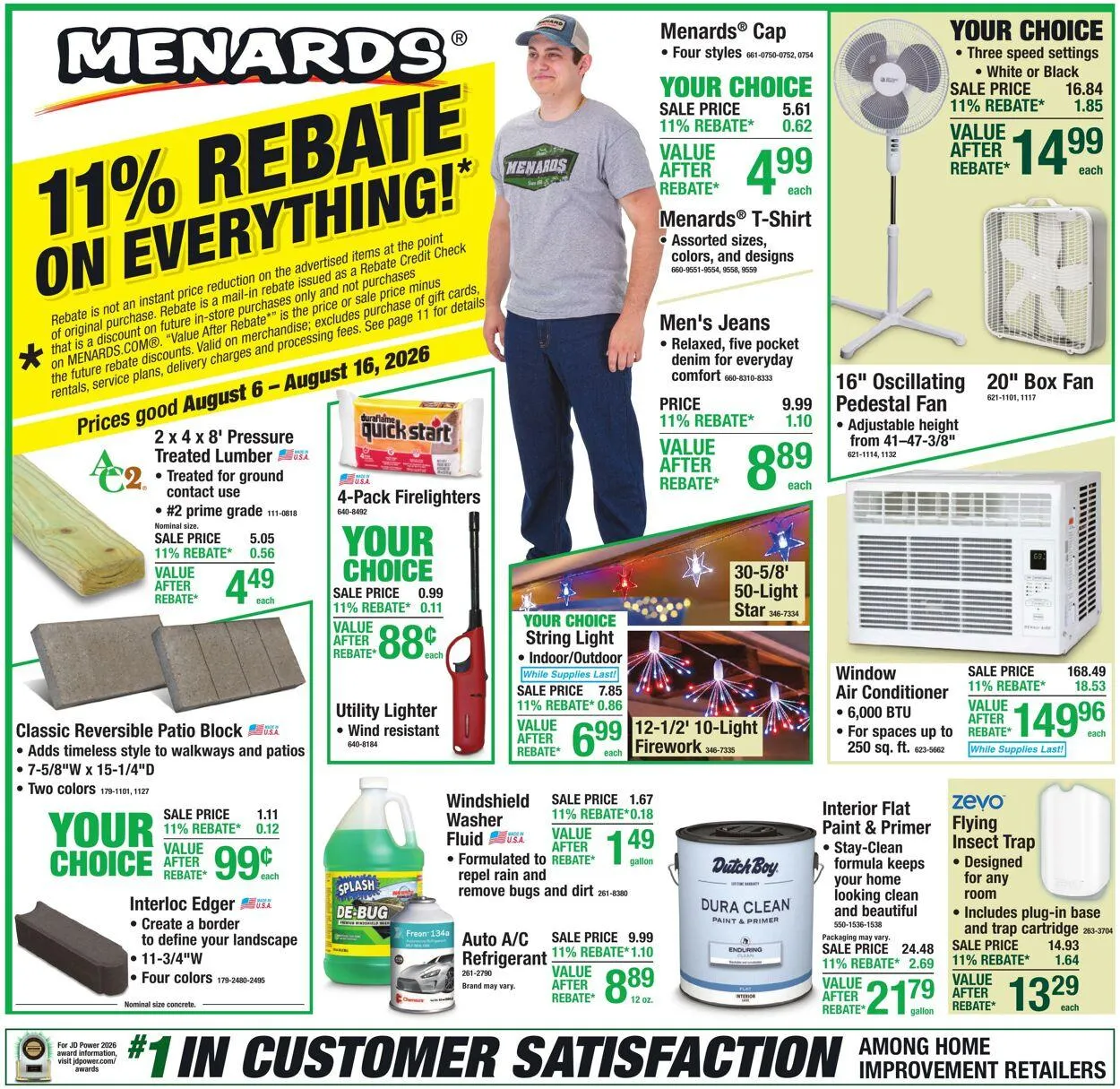 Catálogo de Menards Current weekly ad 5 de agosto al 17 de agosto 2026 - Página 1
