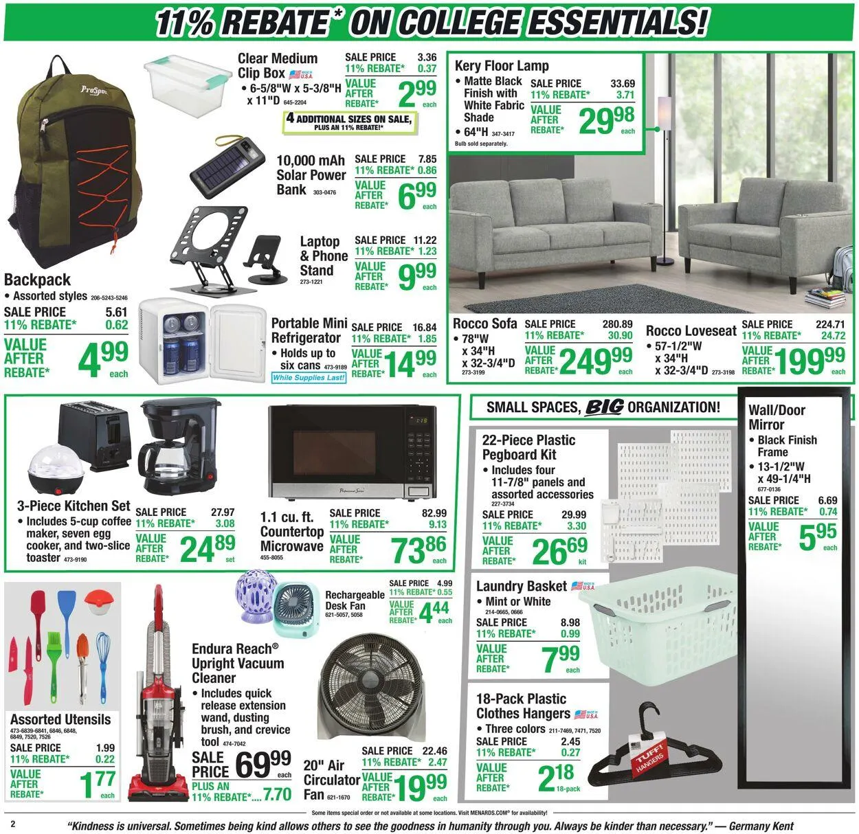 Catálogo de Menards Current weekly ad 22 de julio al 3 de agosto 2026 - Página 1