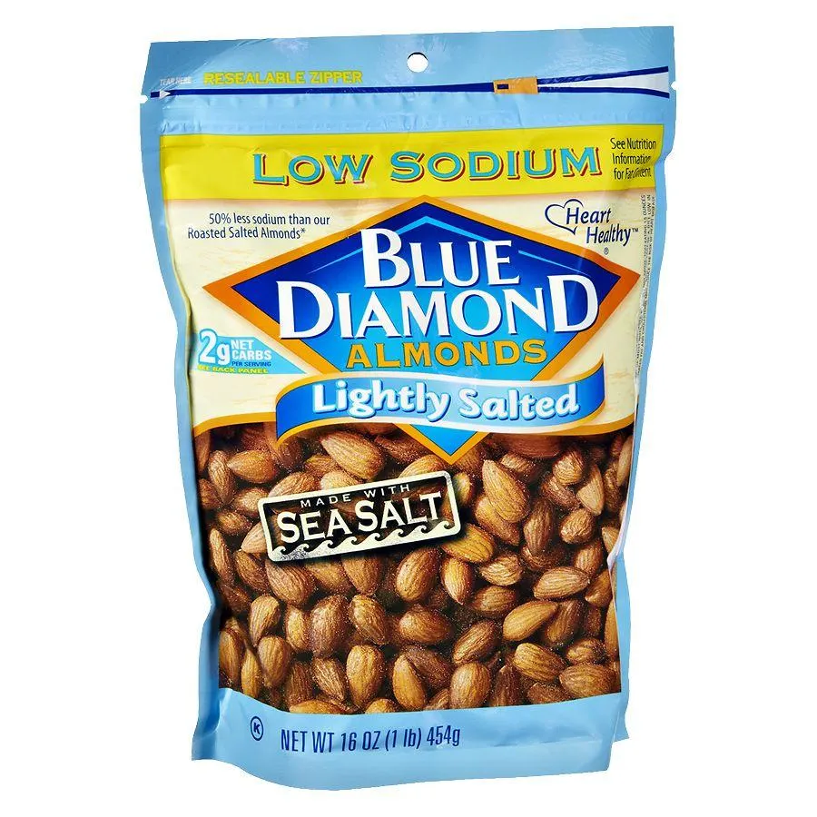 Blue Diamond Almonds Lightly Salted Sea Salt, 16.0 oz