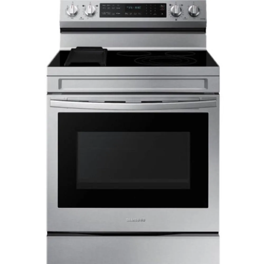 Samsung NE63A6711SS/AA 30" 6.3 cu.ft. Stainless Steel Electric Range with 5 Burners and Air Fry Convection