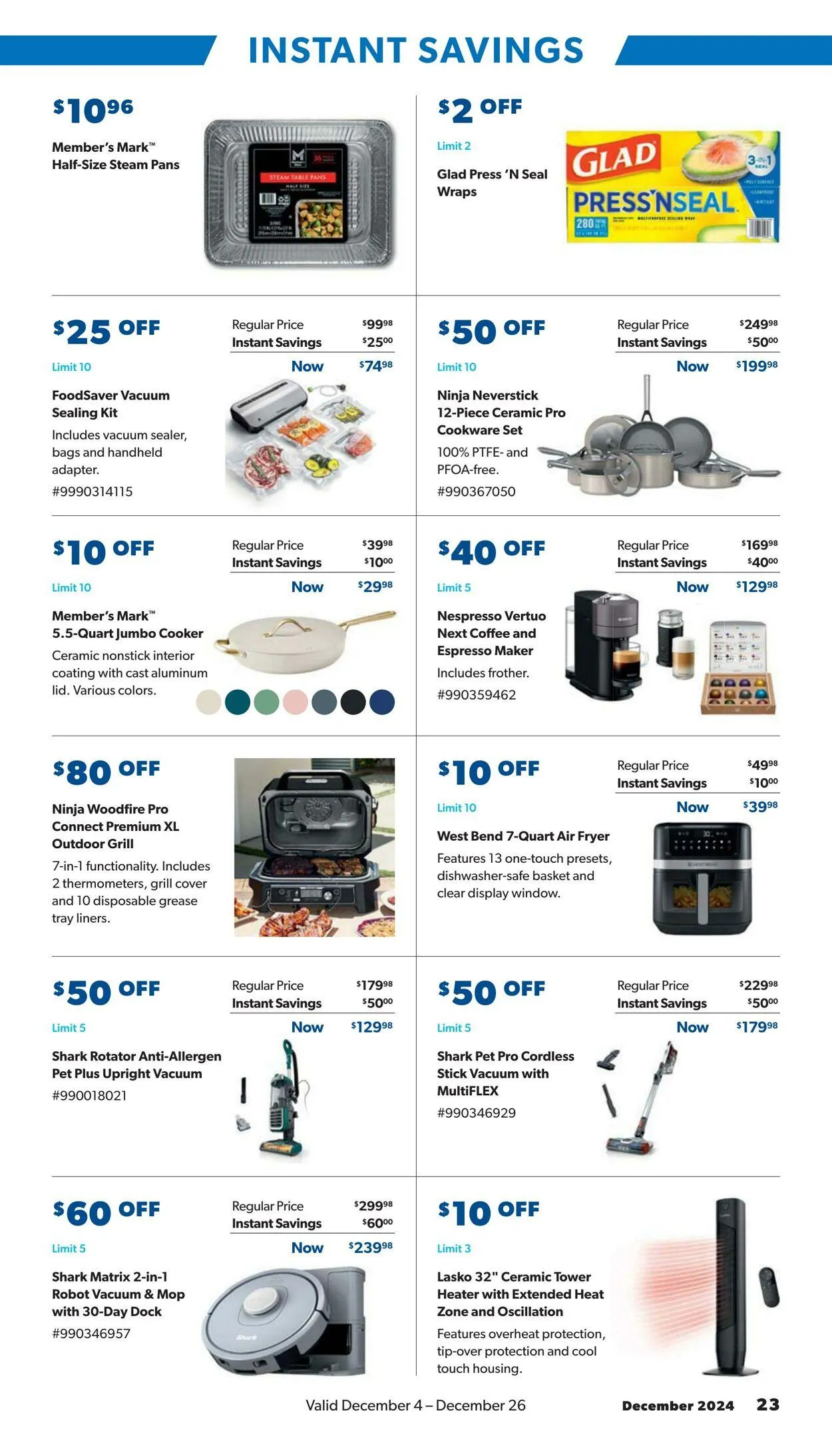 Weekly ad Sam's Club - Christmas 2024 from December 4 to December 26 2024 - Page 23