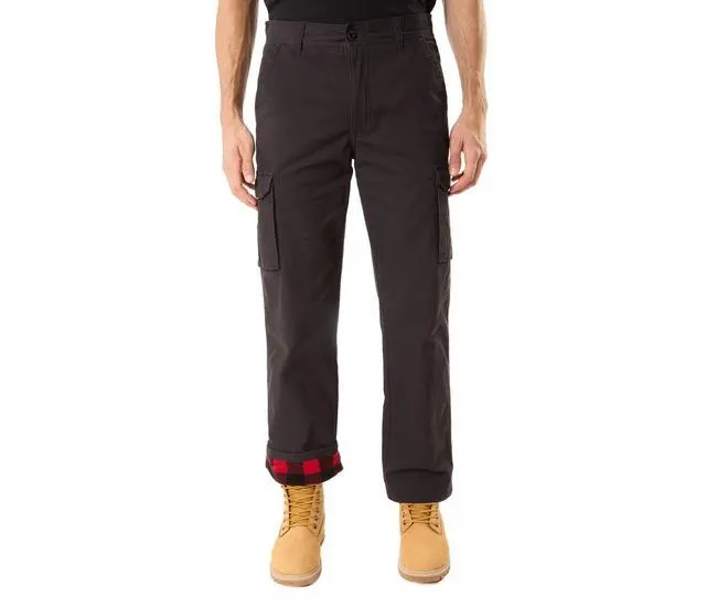 Men's Printed Fleece-Lined Canvas Cargo Pant