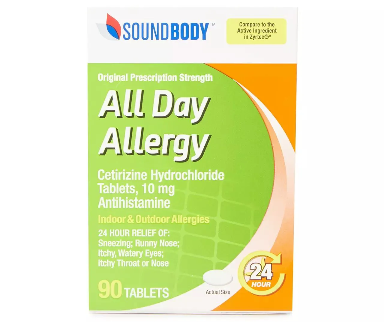 Cetirizine, 10mg, 90 Tablets