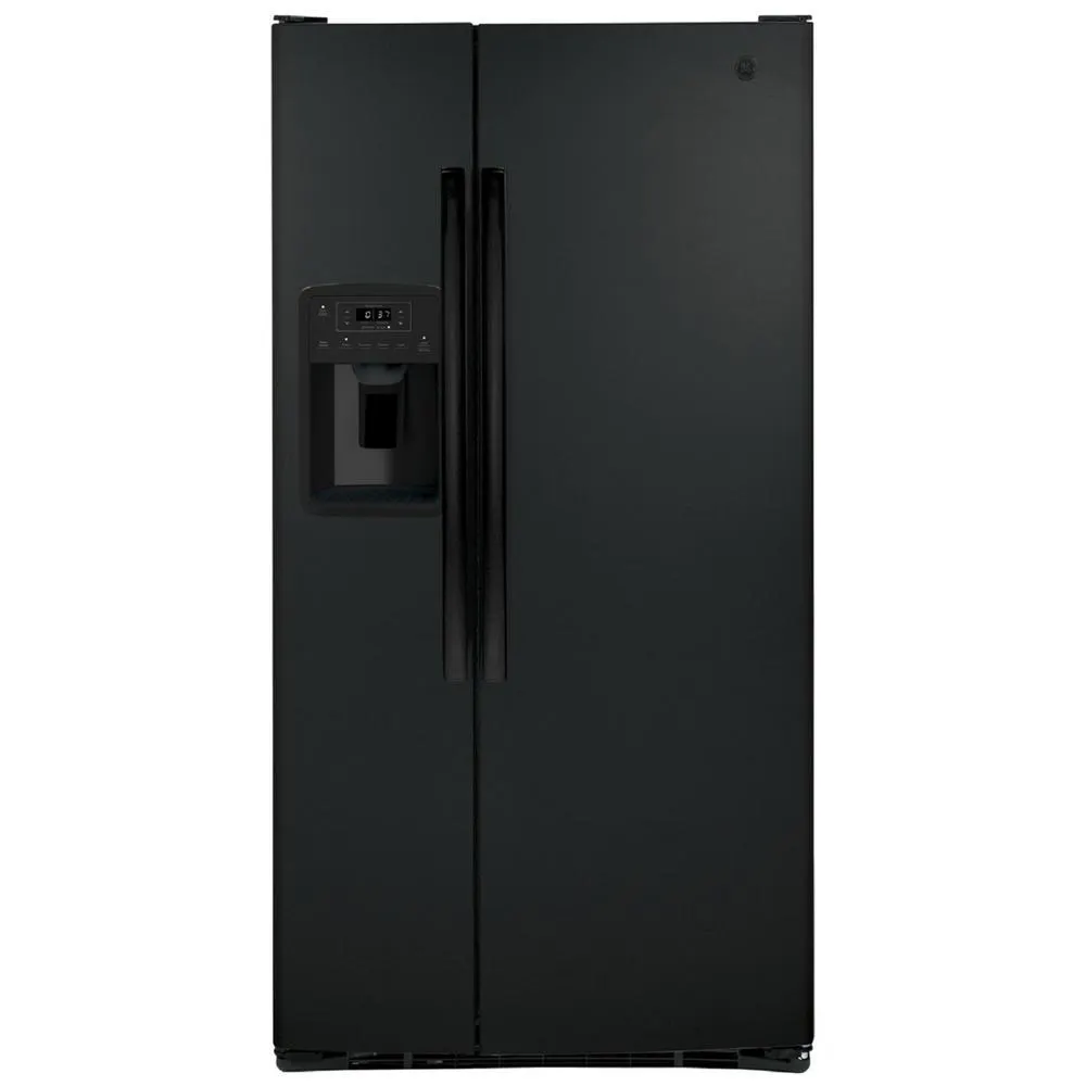 GE Appliances GSE23GGPBB GE® ENERGY STAR® 23.0 Cu. Ft. Side-By-Side Refrigerator - Black