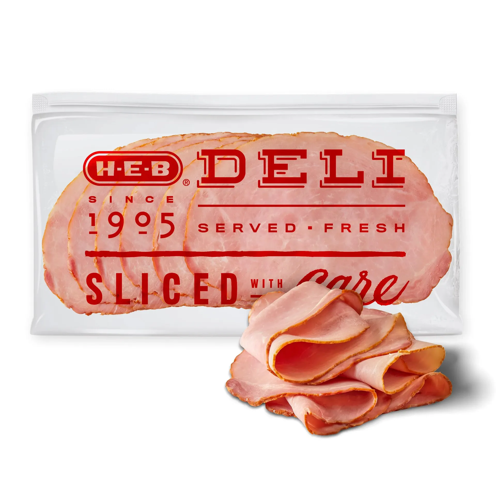 H‑E‑B Deli Uncured Old Fashioned Ham off the Bone, Sandwich Sliced