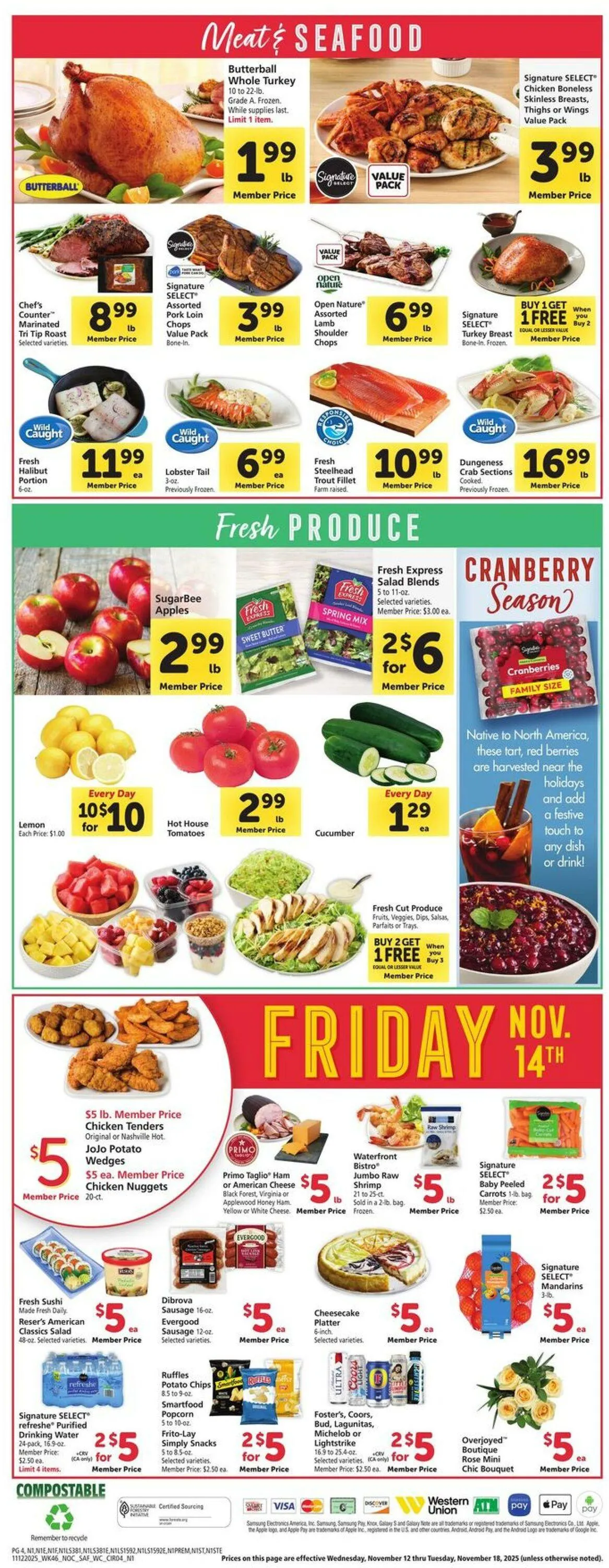 Weekly ad Safeway Current weekly ad from November 12 to November 18 2025 - Page 4