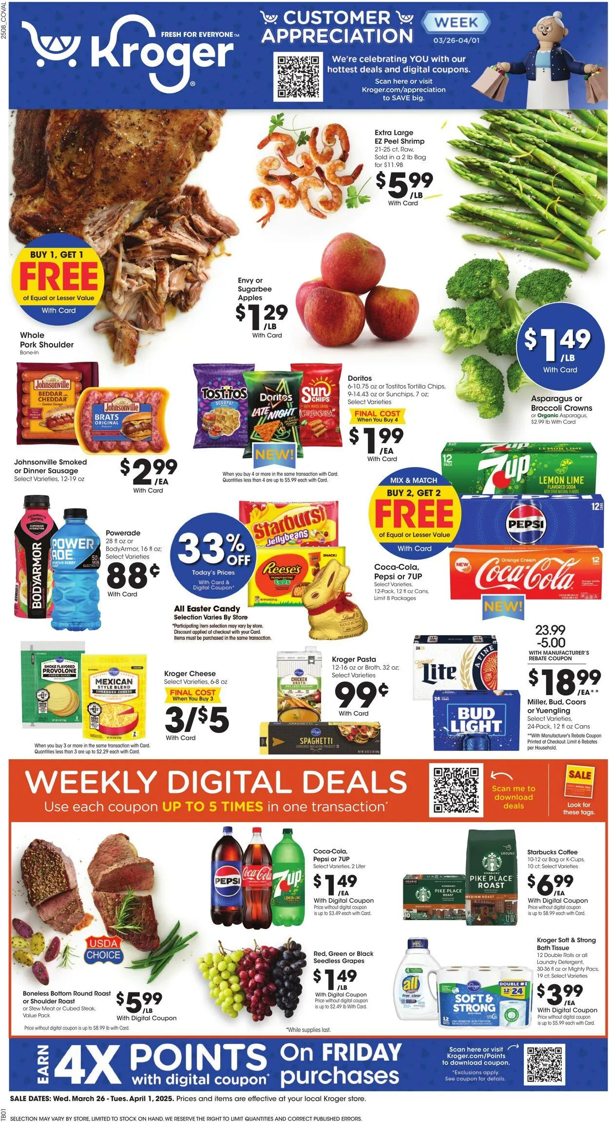 Catálogo de Kroger Current weekly ad 26 de marzo al 1 de abril 2025 - Página 1