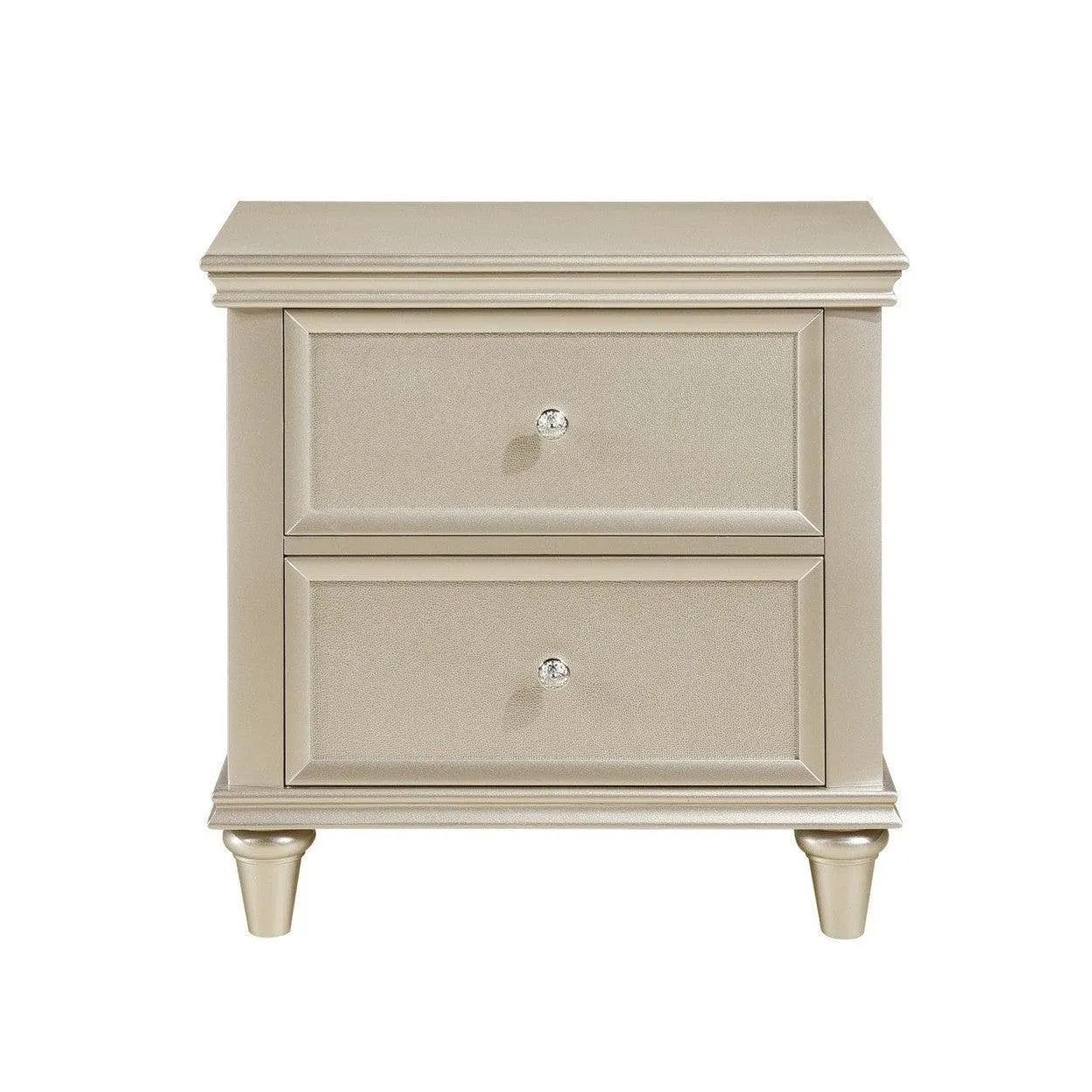 Mesita de noche, plateada