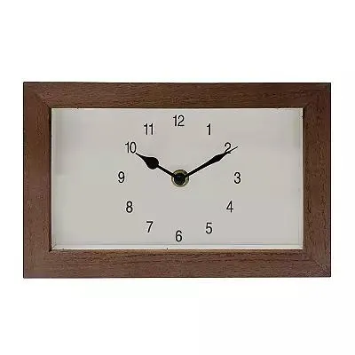 Brown MDF Clock Table Decor