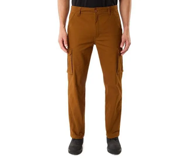 Men's Stretch Fleece-Lined Canvas Cargo Pant