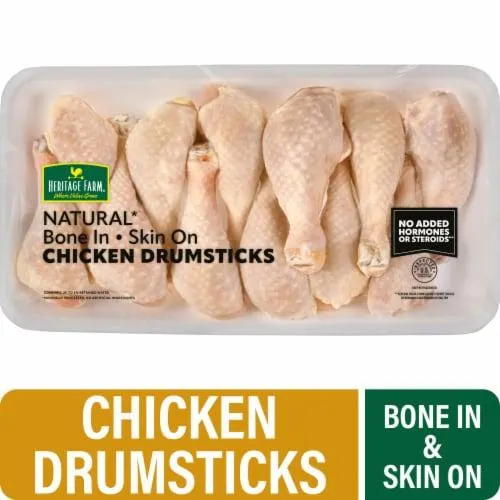 Heritage Farm® Bone In Skin On Chicken Drumsticks