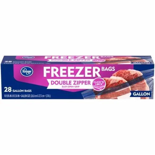 Kroger® Double Zipper Gallon Size Freezer Bags