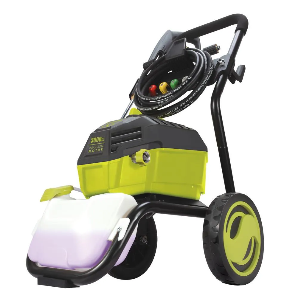 Sun Joe SPX4600 High Performance Induction Motor Electric Pressure Washer | 3000 PSI Max | 1.3 GPM | Roll Cage
