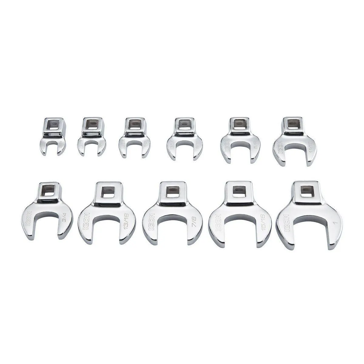 ICON 3/8 in. Drive SAE Professional Crowfoot Wrench Set, 11-Piece