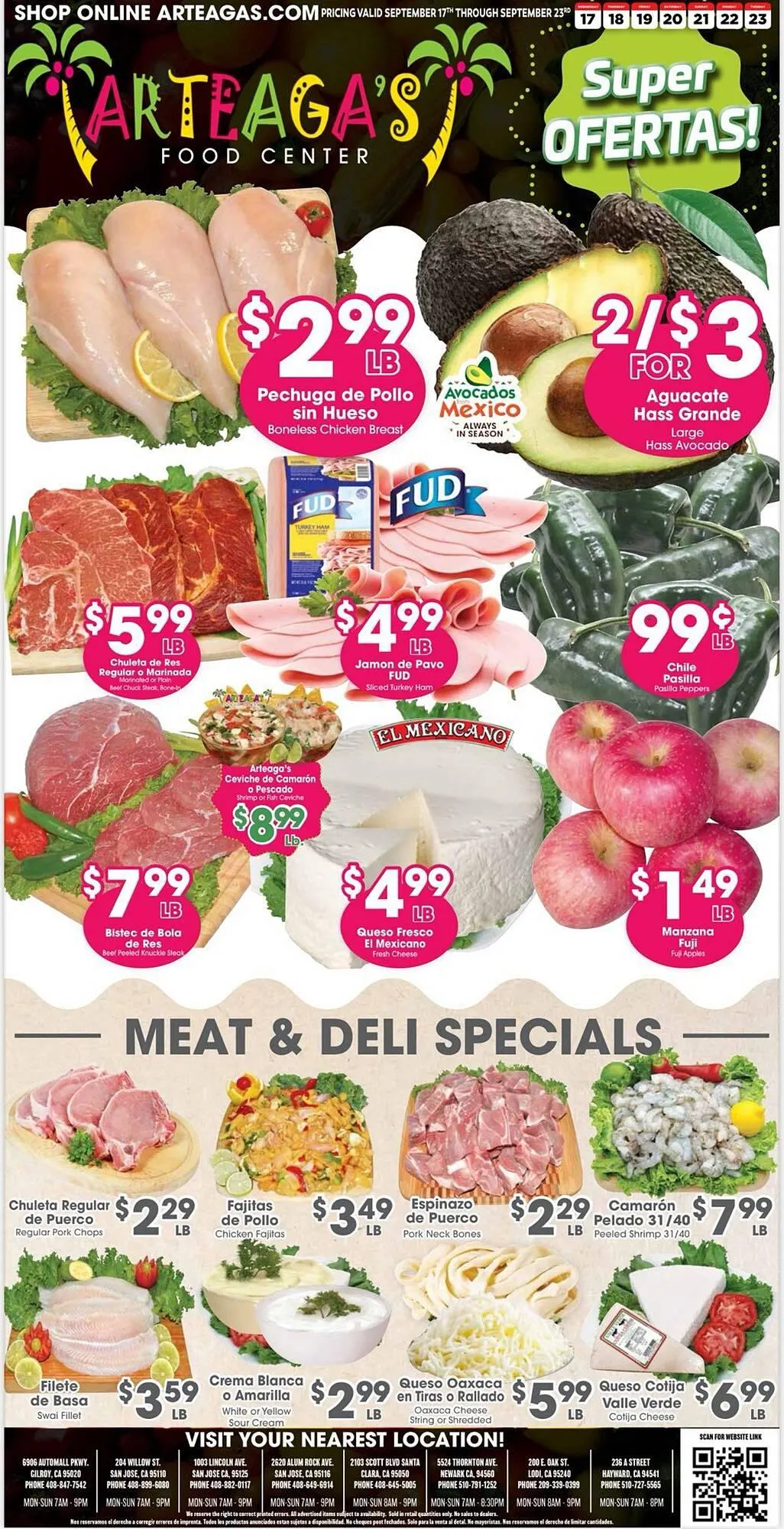 Weekly ad Arteagas Food Center weekly ad from September 17 to September 23 2025 - Page 1
