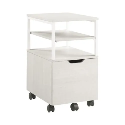 Carro móvil Contempo en roble blanco