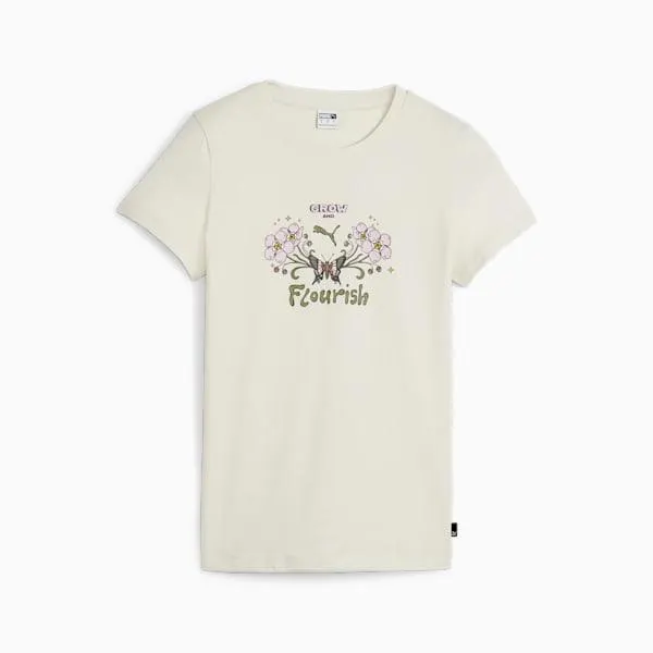 Playera estampada para mujer Grow & Flourish