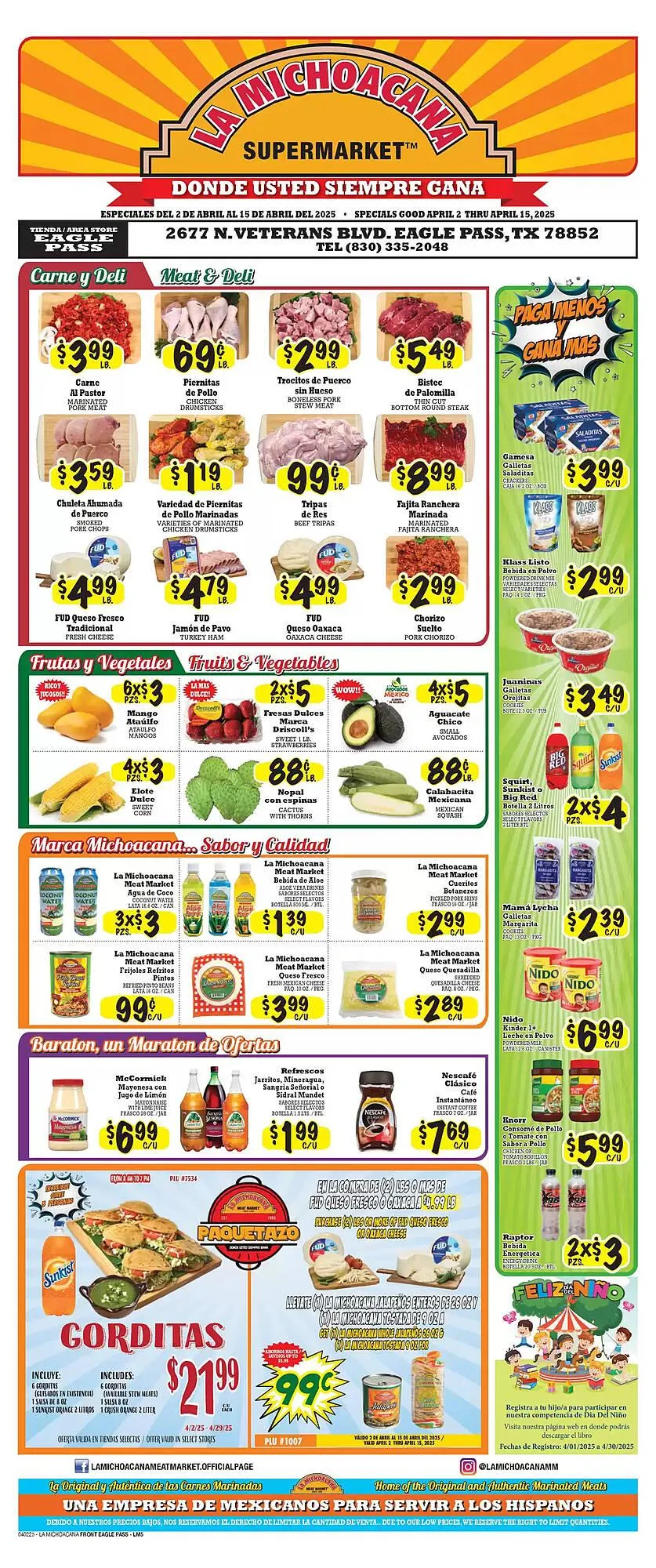 La Michoacana Weekly Ad - 1