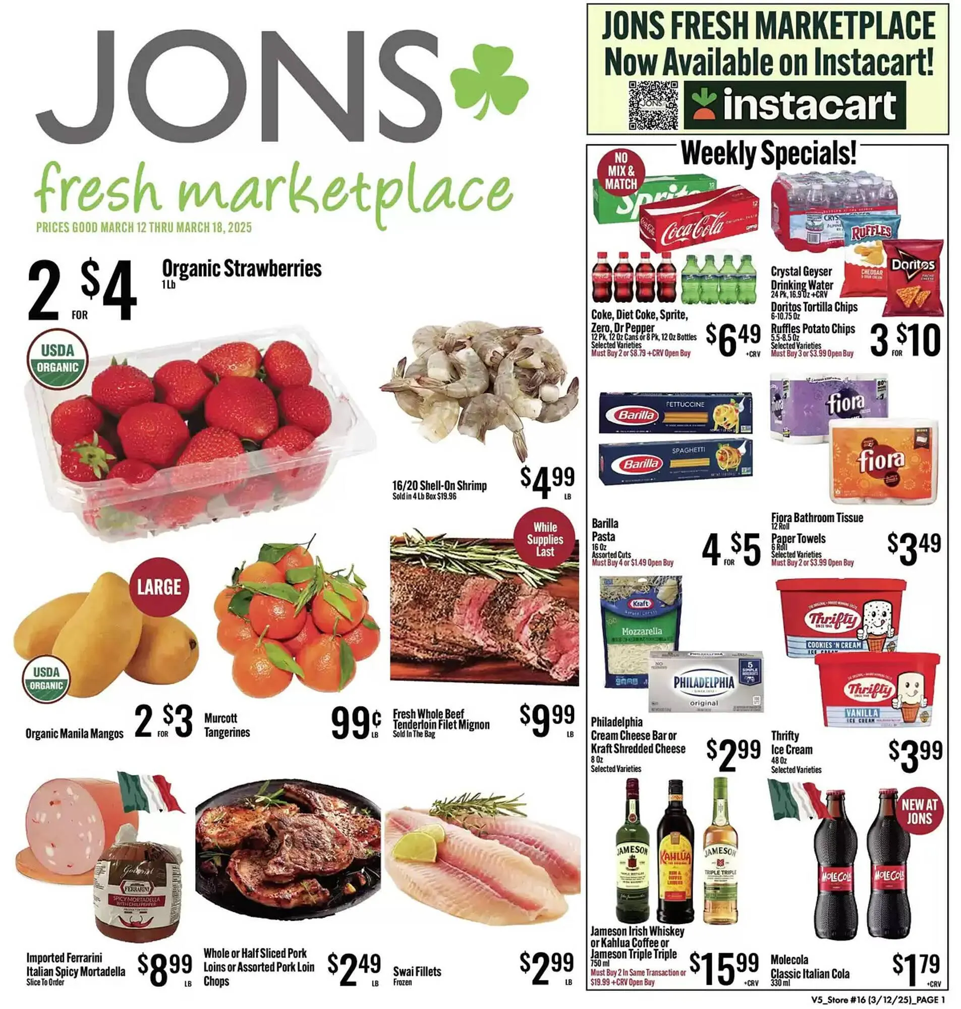 Catálogo de Jons International Weekly Ad 12 de marzo al 18 de marzo 2025 - Página 1