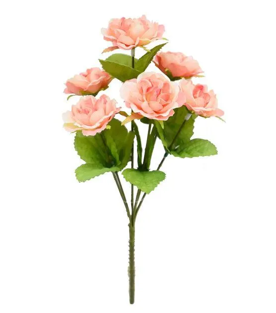 12.5" Spring Peach Rose Bush by Bloom Room