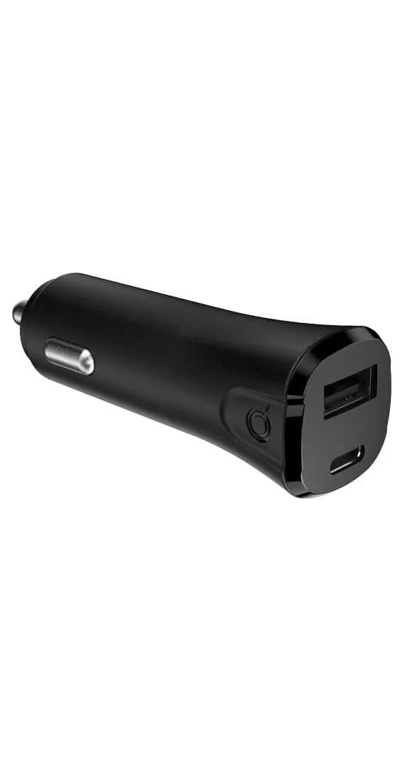 CARGADOR PARA AUTO DE DOS PUERTOS Quikcell 1 USB A x 12 W y USB C PD 20 W - 32 W