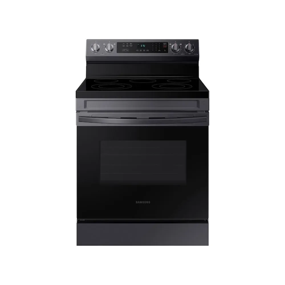 Samsung NE63A6311SG/AA 6.3 cu. ft. Smart Freestanding Electric Range with Rapid Boil & Self Clean in Black Stainless Steel